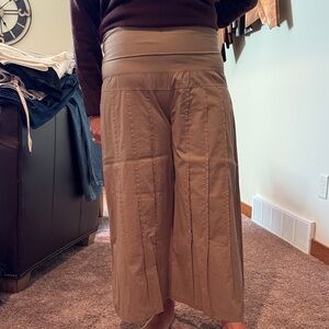 XCVI Tan Wide Leg Pants